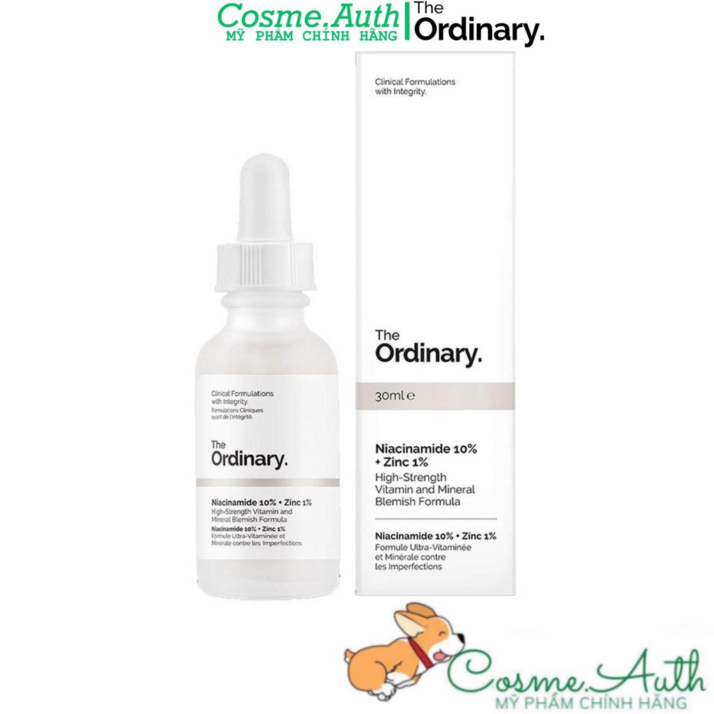 [Bill Hãng] Tinh Chất Dưỡng Da The Ordinary Niacinamide 10% + Zinc 1% - The Ordinary. 30ml