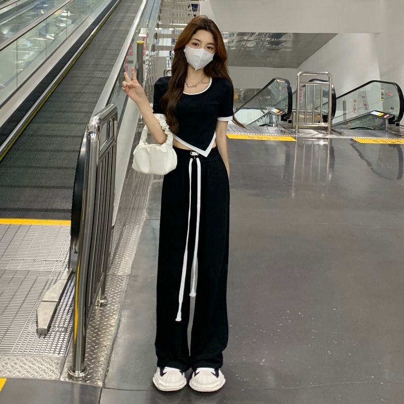 Áo Thun Ngắn Tay Phong Cách Hàn Quốc Thời Trang Mùa Hè Mới 2022 Cho Nữ