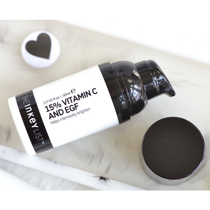 Serum mờ thâm nám, tinh chất sáng da The Inkey List 15% Vitamin C And EGF 30ml