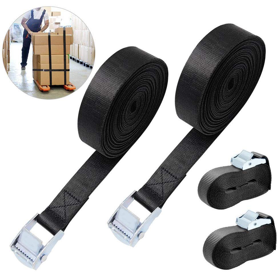 (Bán Chạy) Dây chằng Hàng Khóa cam 25mm dây đen không móc 250kg nhiều kích thước