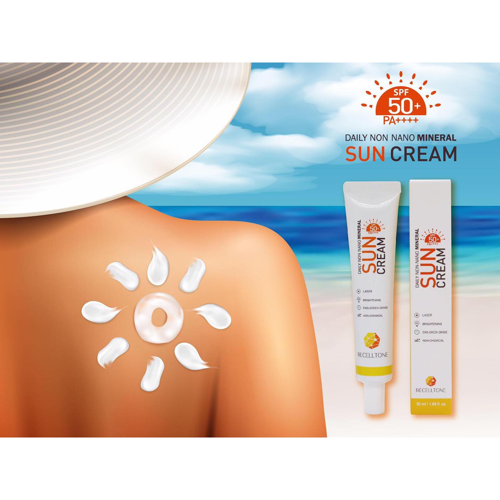Kem Chống Nắng Sun Cream 𝐑𝐄𝐂𝐄𝐋𝐓𝐎𝐍𝐄 Tặng kèm 1 trà táo giảm cân