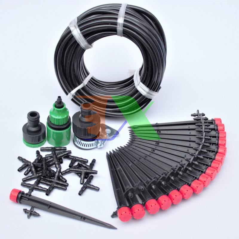 Bộ Kit 16 Que cắm 8 tia đầy đủ dây, phụ kiện TX-DIY-071, Béc tưới hoa cây cảnh tự lắp DIY