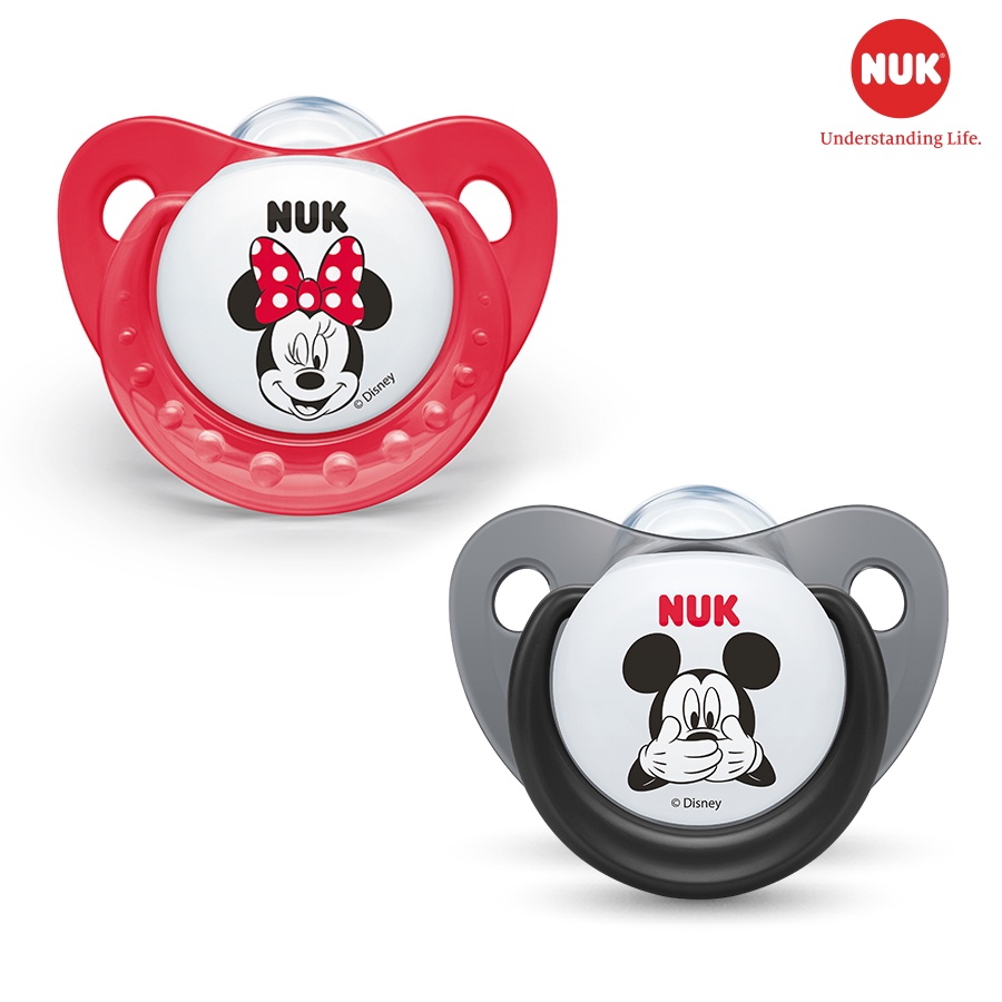 Bộ 2 ty giả NUK Silicone Mickey Sleeptime