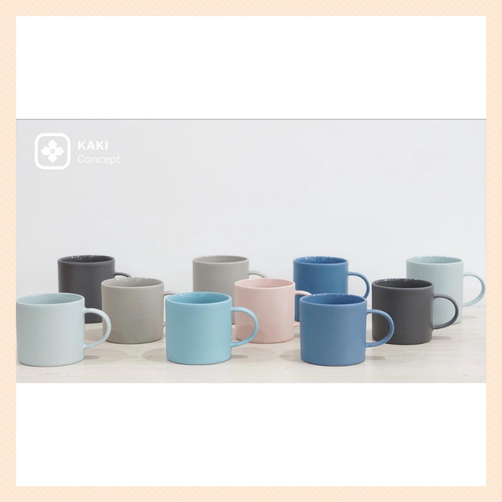 Cốc cafe đẹp xuất Nhật có quai - Cốc sứ KAKI Concept