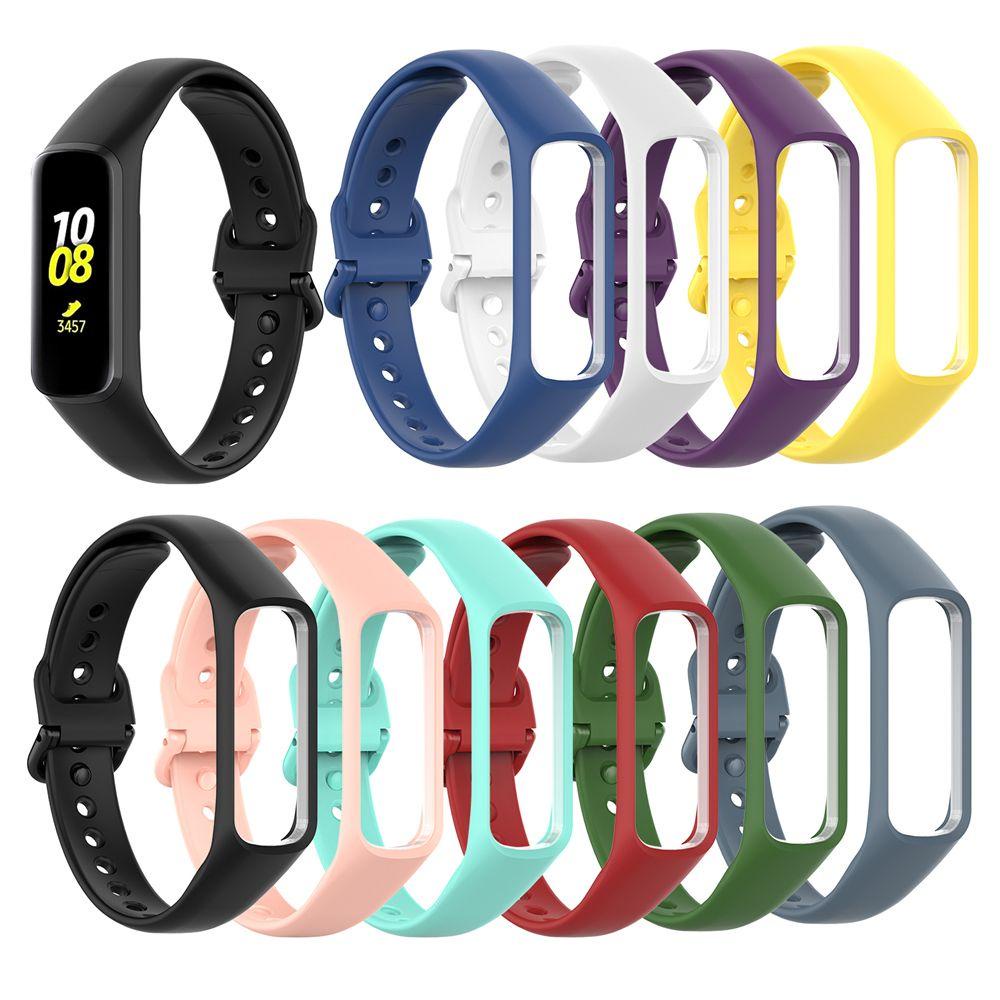 BTLIMER Dây Đeo Thay Thế Chất Liệu Silicon Màu Trơn Cho Samsung Galaxy Fit-e R375