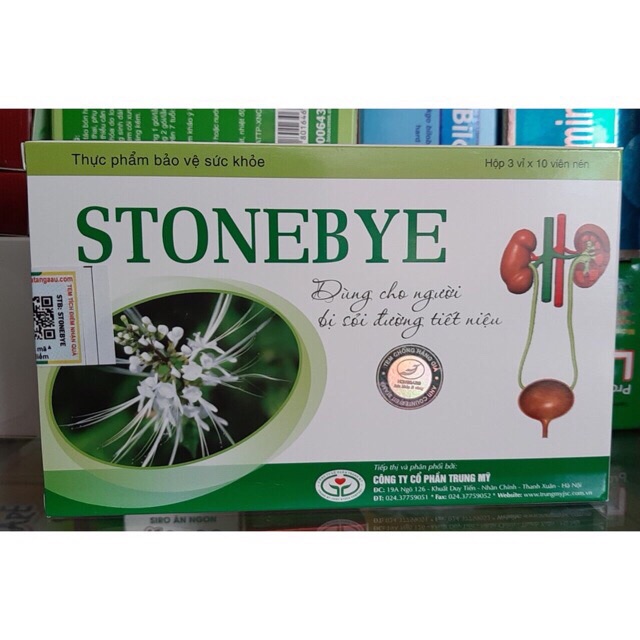 [Tích điểm chính hãng] Stonebye Hộp 30 viên - hỗ trợ sỏi đường tiết niệu
