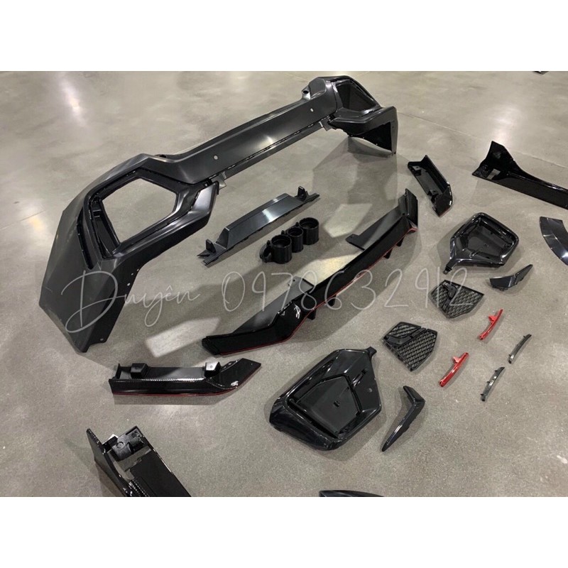 BODY KIT CIVIC TYPE R MẪU MỚI CACBON VIỀN ĐỎ