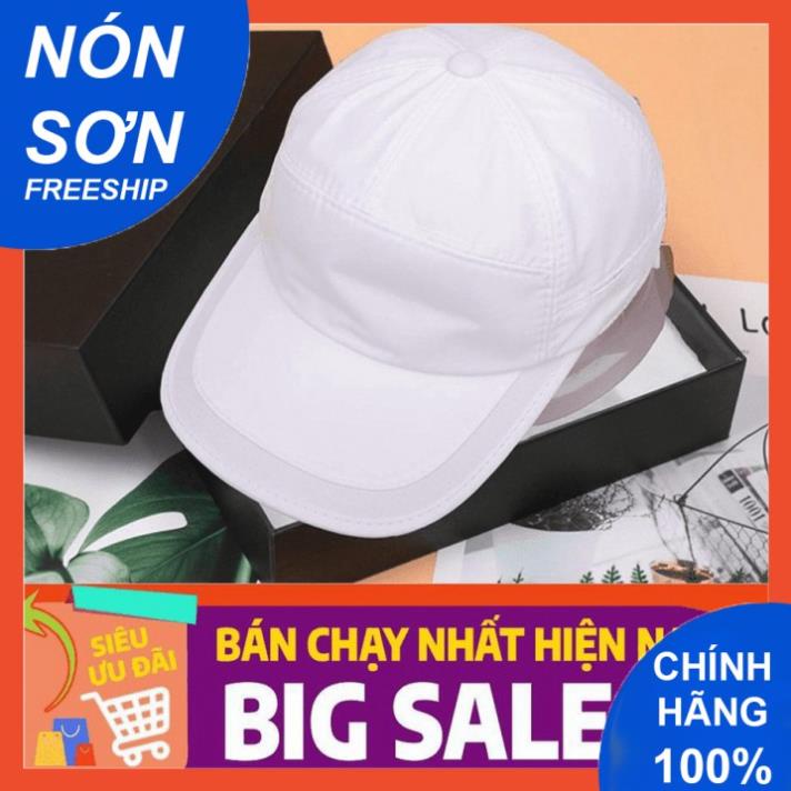 Mũ Lưỡi Trai Nón Sơn Vải Dù Trắng Mỏ Viền Da Chính Hãng Hàng Chuẩn Tem 7 Màu Thời Trang Cao Cấp Mới 2021 2022