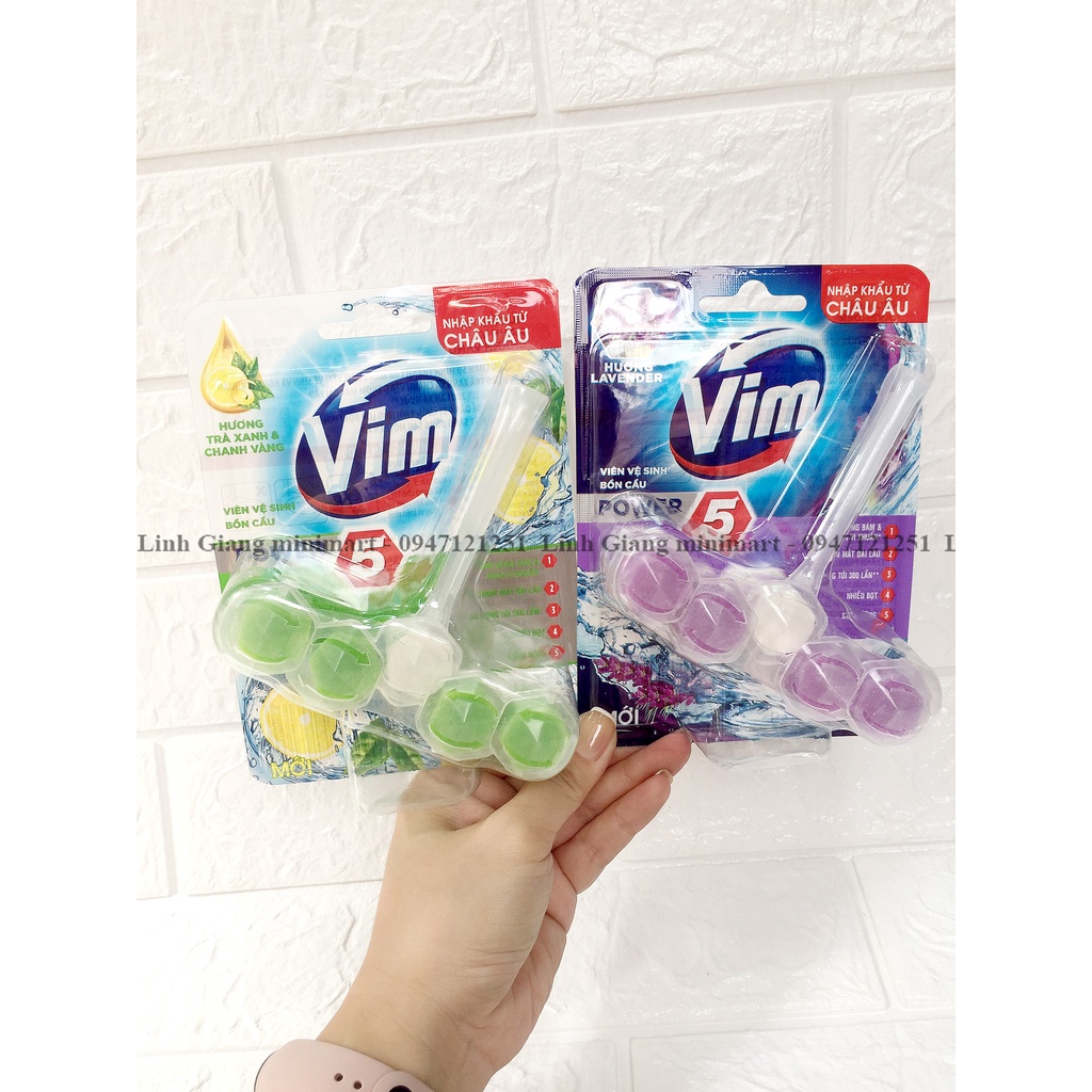 Sáp thơm treo toilet VIm Viên Treo Bồn Cầu Vim Power 5 Sạch Khuẩn Thơm Mát