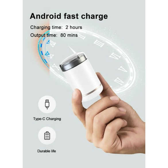 Máy Cạo Râu Cầm Tay Mini Bỏ Túi Sạc USB Chống Nước Dùng Cho Nam Và Nữ