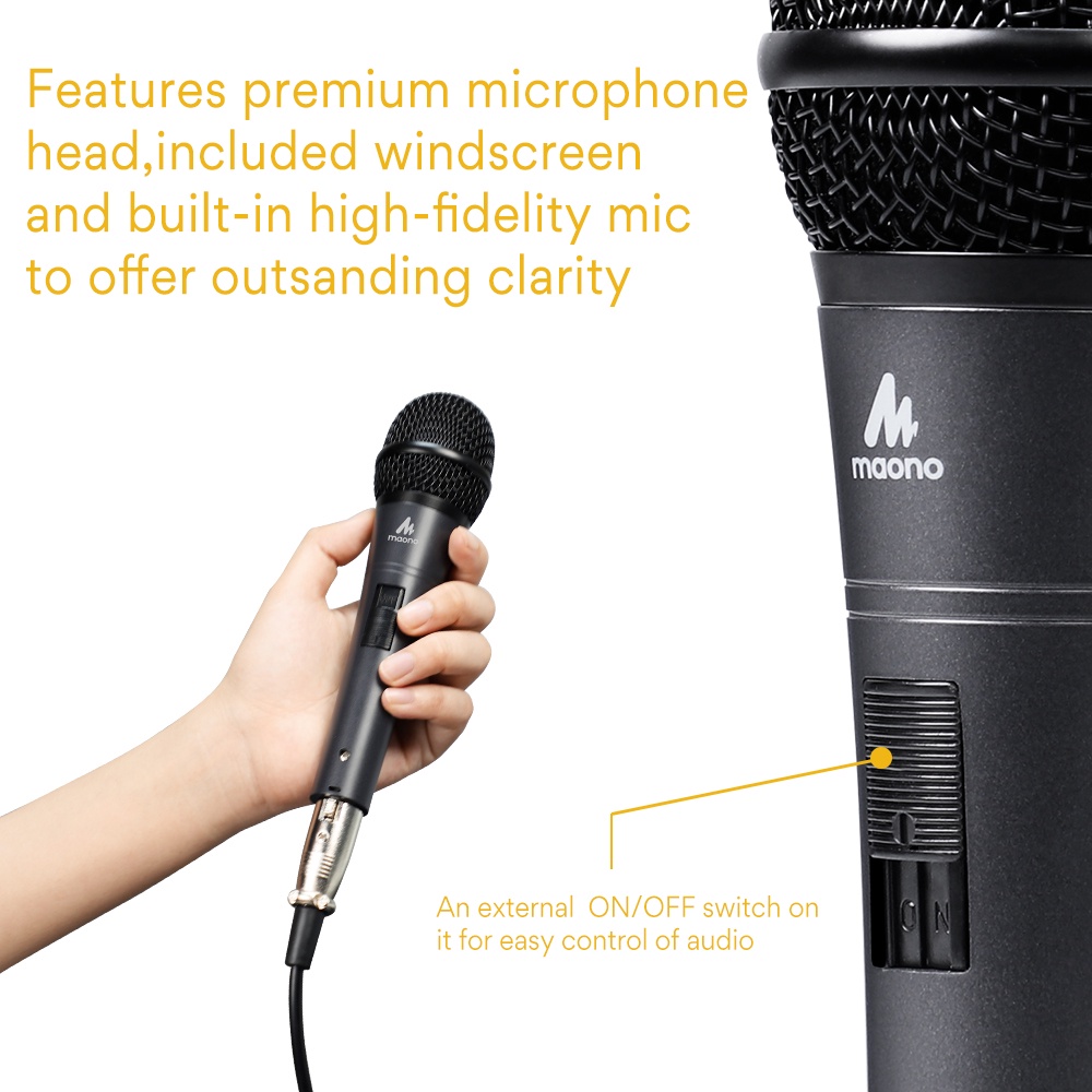 Micro MAONO AU-K04 chuyên nghiệp dùng livestream/ karaoke/ sân khấu/ ca hát