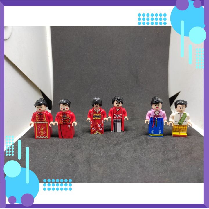 ĐỒ CHƠI LẮP RÁP 😍GIÁ SỐC😍 Cặp Đôi Cô Dâu Chú Rể MINIFIGURES
