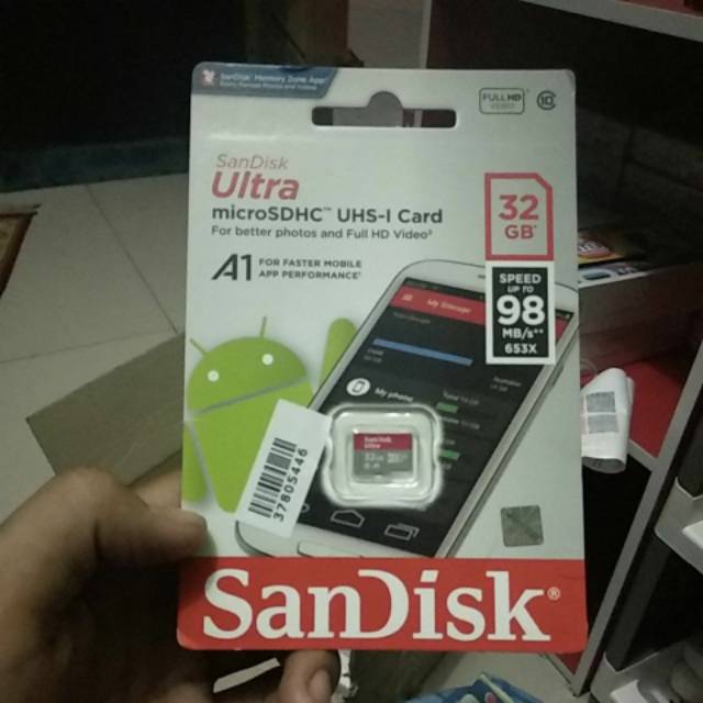 Thẻ Nhớ Sandisk Ultra Microsdhc 32gb A1 98mb / S Class10