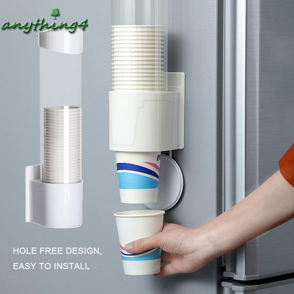 READY√ANY❀Plastic Cups Holder Disposable Cup Rack Dust-proof Paper Cups Dispenser
