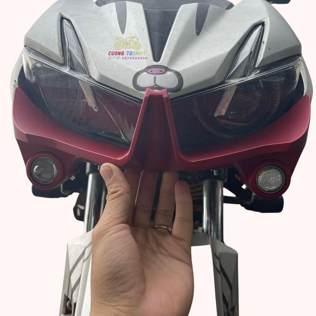 Cánh gió gắn đèn lắp cho xe winnerx đèn pha sáng 2 màu trắng vàng siêu sáng làm đẹp xe bảo hành 1 năm