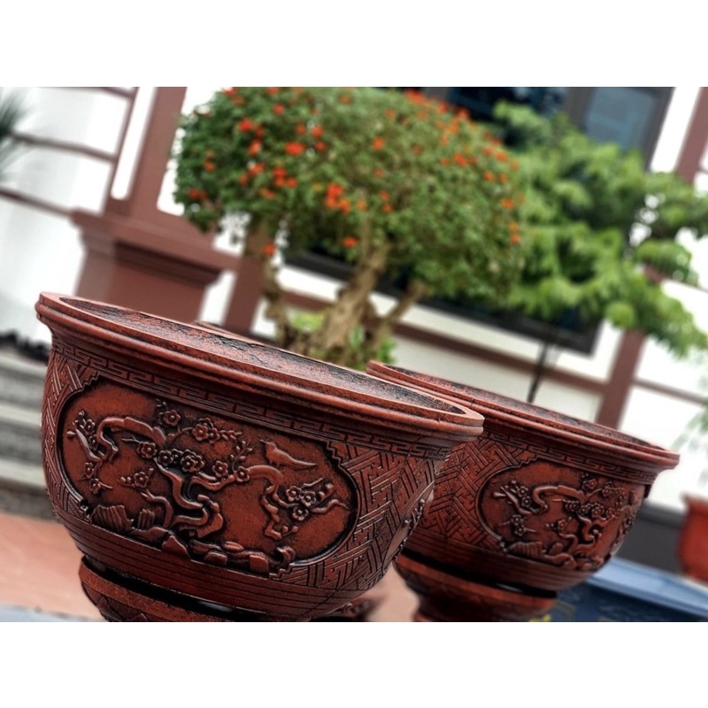 Khuôn tròn 40 : khuôn đúc chậu cảnh nhựa ABS mini, bonsai