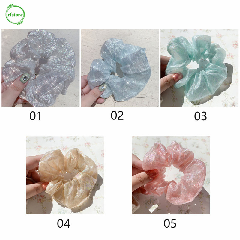 Dây Cột Tóc Màu Trơn Đơn Giản Cho Nữ