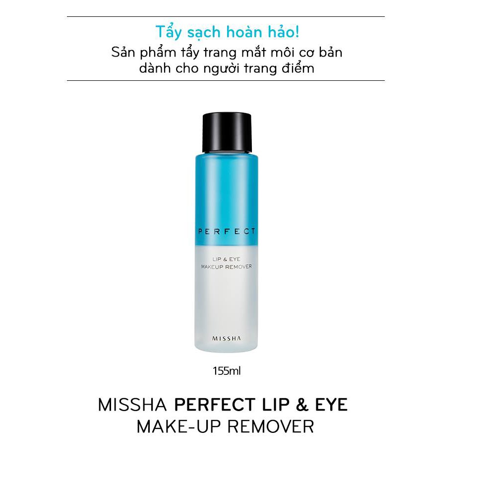 TẨY TRANG MẮT MÔI MISSHA PERFECT LIP &amp; EYE MAKEUP REMOVER