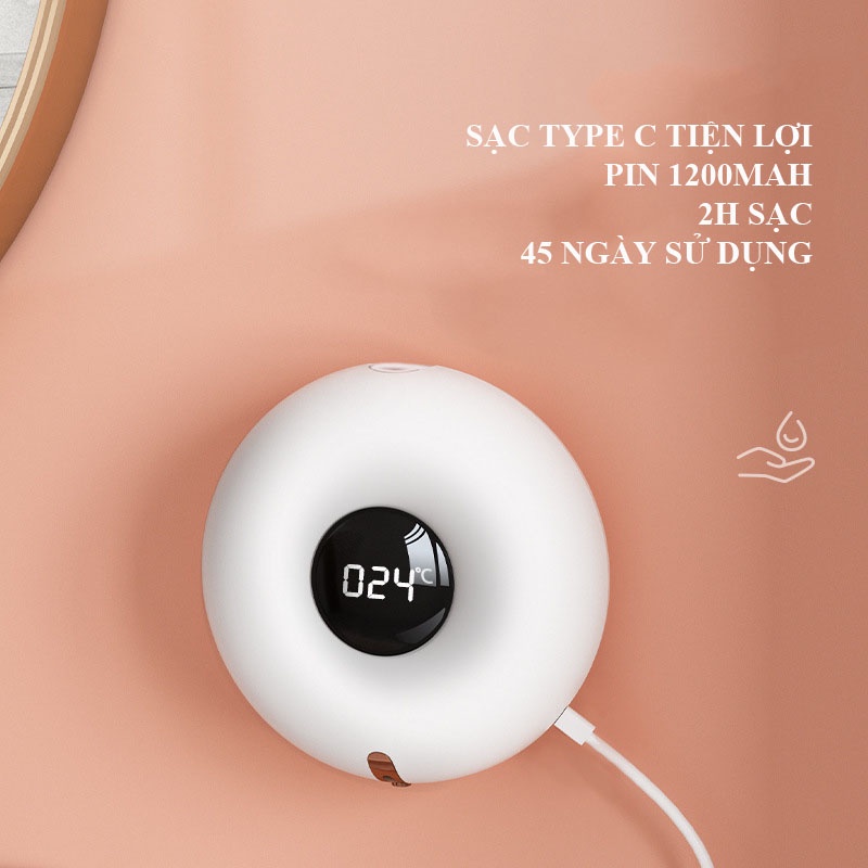 Máy rửa tay cảm ứng tự động Xiaomi 3Life hình bánh Donut 300ml 0.25 giây chế độ cảm biến không cần tiếp xúc