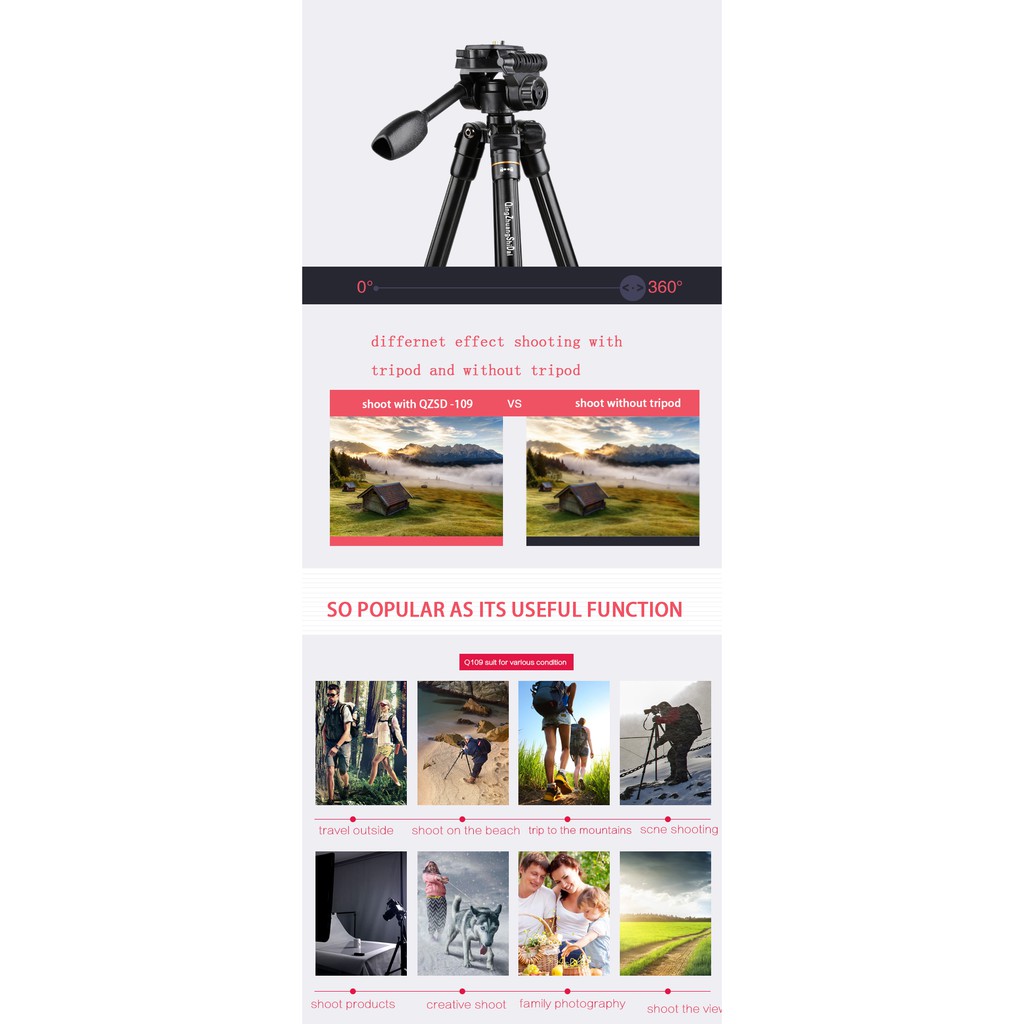 CHÂN MÁY ẢNH TRIPOD BEIKE Q-109