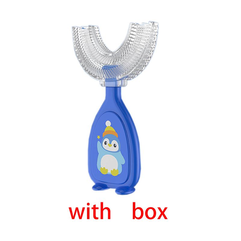 Bàn chải đánh răng Silicone hình chữ U dành cho trẻ em 2-12 tuổi