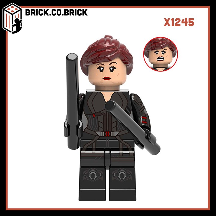 Đồ chơi Lắp ráp Minifigures và Lego Super Heroes Avengers 4 End Game Black Widow Hawkeye Pepper Captain Marvel X0256