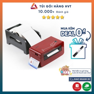 Máy in nhiệt - Máy in đơn hàng NHỰA HVT HPRT EK100 chuyên dùng in đơn hàng online màu đỏ