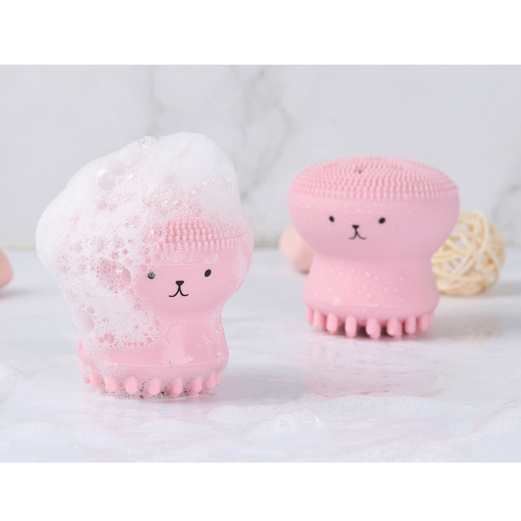 Cọ rửa mặt bằng silicon hình chú bạch tuộc xinh xắn | BigBuy360 - bigbuy360.vn