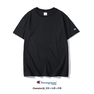 Áo Thun Cotton Ngắn Tay Cổ Tròn Thêu Chữ Champion Cá Tính -1745-
