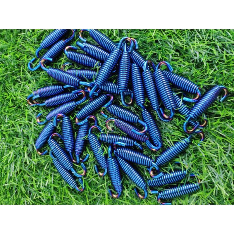 Móc lò xo treo pô inox mạ titan (1 cái)