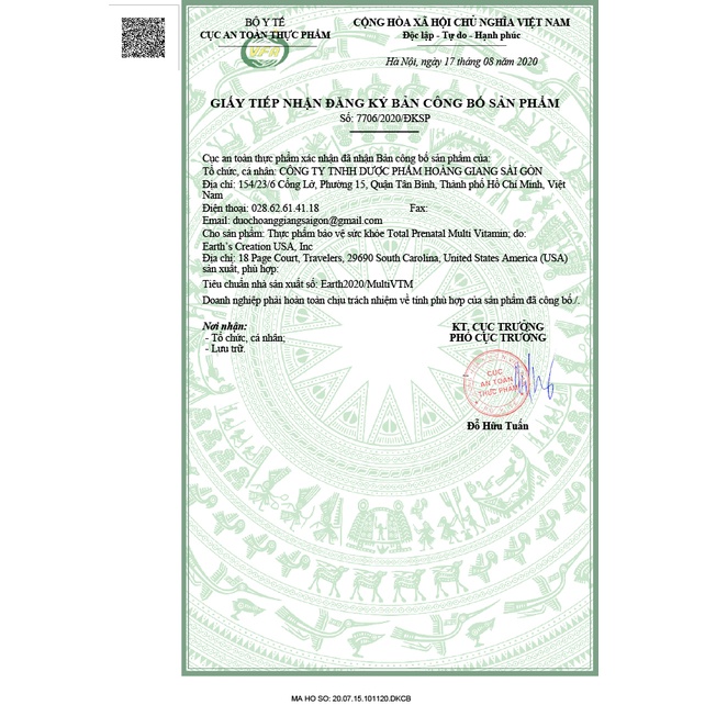 Viên Uống Bổ Bầu Total Prenatal Multi Vitamin