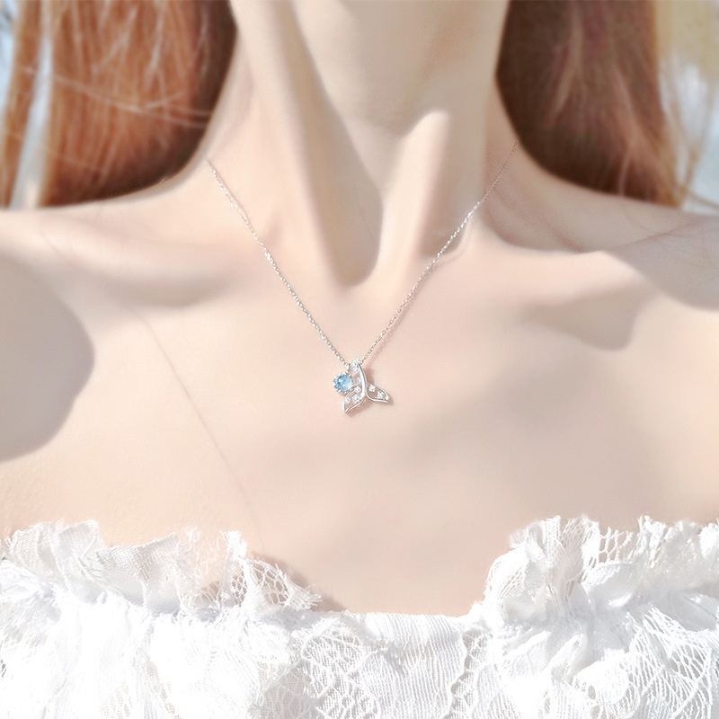 Dây Chuyền Mặt Đuôi Cá Phong Cách Thời Trang Sang Trọng Cho Nữ