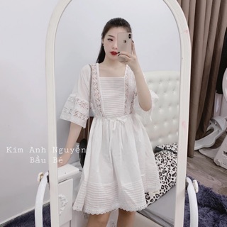 [Mã FATHANG5 giảm 10K đơn 50K] Váy thô hoạ tiết thổ cẩm cao cấp