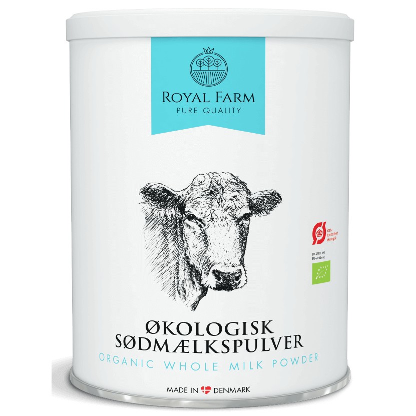 [Mua 1 tặng 1 dầu lanh hữu cơ 500ml] Sữa tươi hữu cơ dạng bột Royal Farm 800g