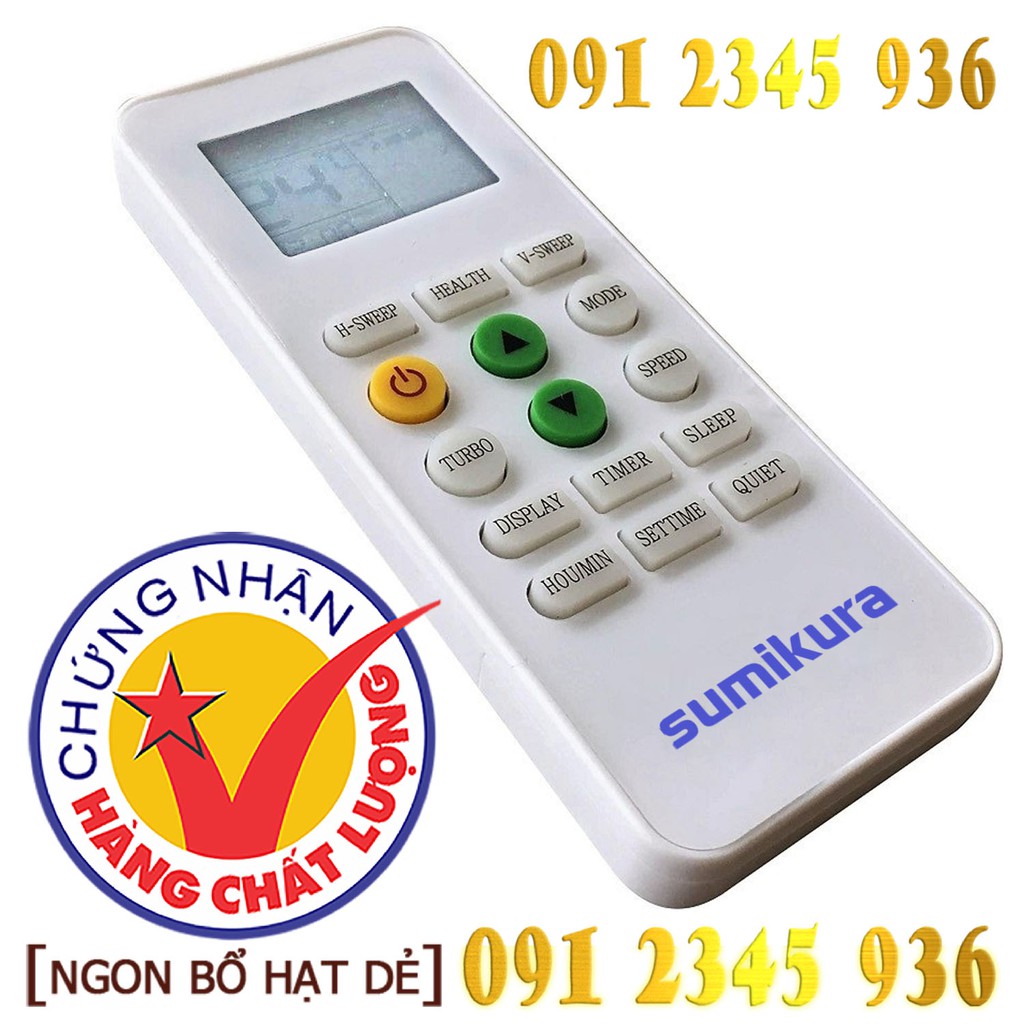 Remote Điều khiển cho Điều hòa Máy lạnh SUMIKURA "HÀNG ĐẸP". (Mẫu số 2)