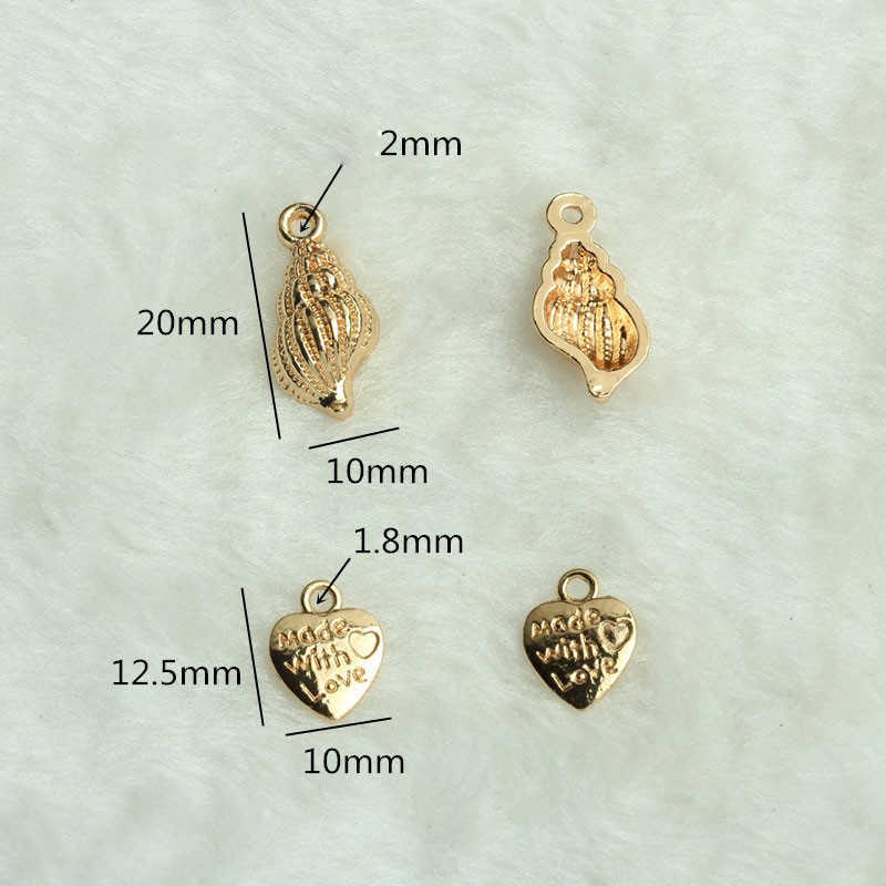 [CHR3] Phụ kiện trang sức (DIY) - Hạt charm 7 mẫu hình yêu thích nhất để phối hạt vòng cổ vòng tay