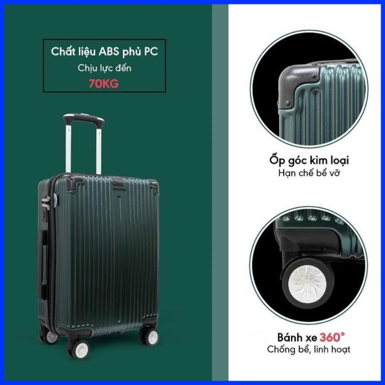 Vali kéo du lịch cao cấp HUNGPHAT-607 kích thước 20, 24 inch chính hãng Hùng Phát - Bảo hành 5 năm