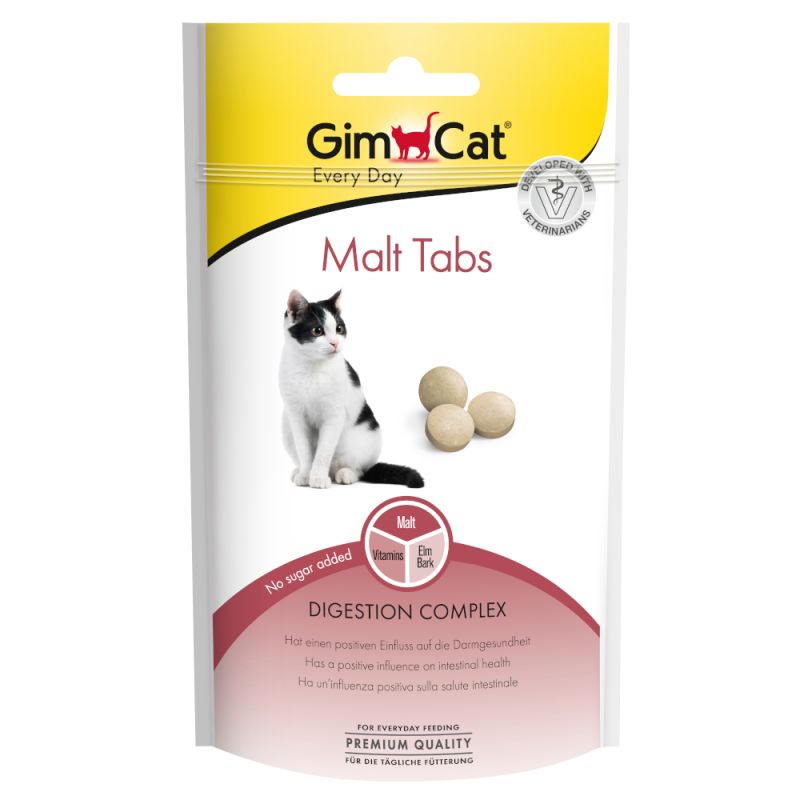 GimCat Malt Tabs - Viên snack hỗ trợ tiêu búi lông cho mèo gói 40g nhập Đức giá siêu rẻ