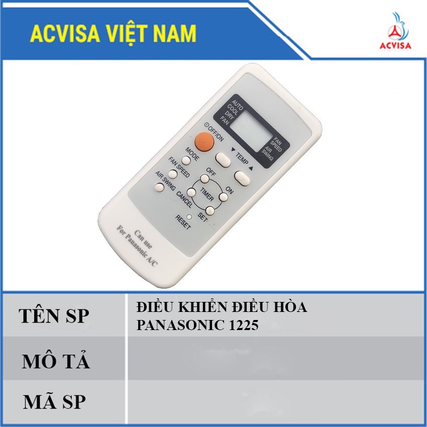 Remote - Điều khiển các dòng điều hòa Panasonic ⚡Sẵn Hàng⚡