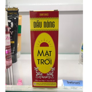DẦU NÓNG MẶT TRỜI chai 60ml