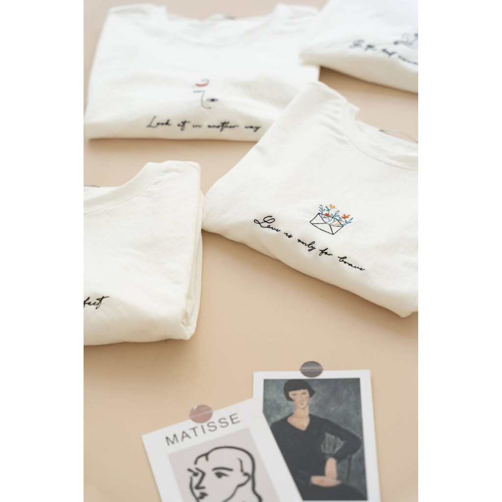 Áo thun thêu nữ MADELEN họa tiết cute chất Cotton lụa thoáng mát form Freesize | BigBuy360 - bigbuy360.vn