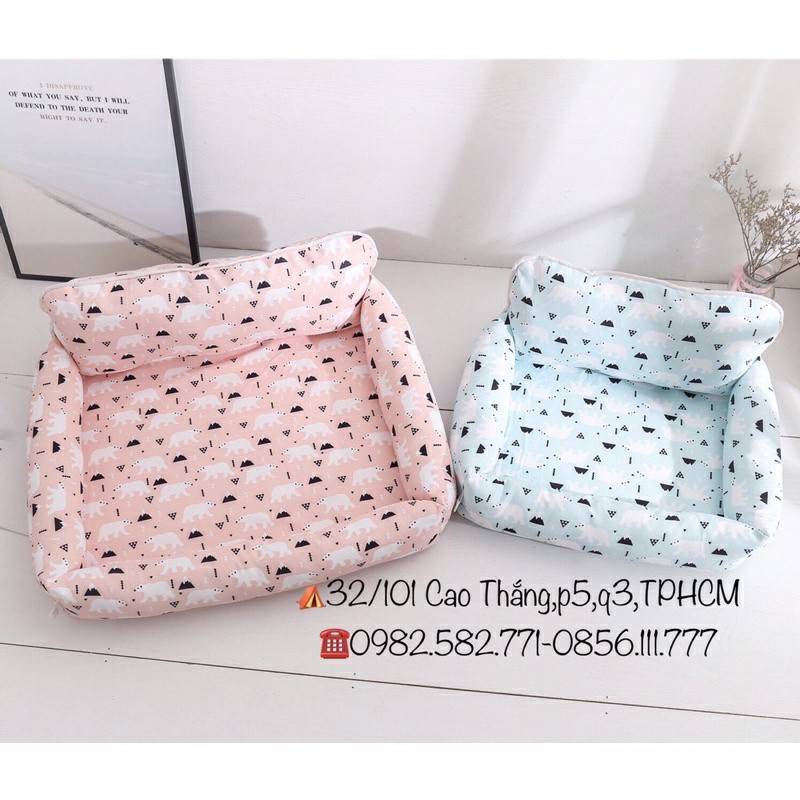 nệm ngủ cho thú cưng giá rẻ không dính lông có 2 size