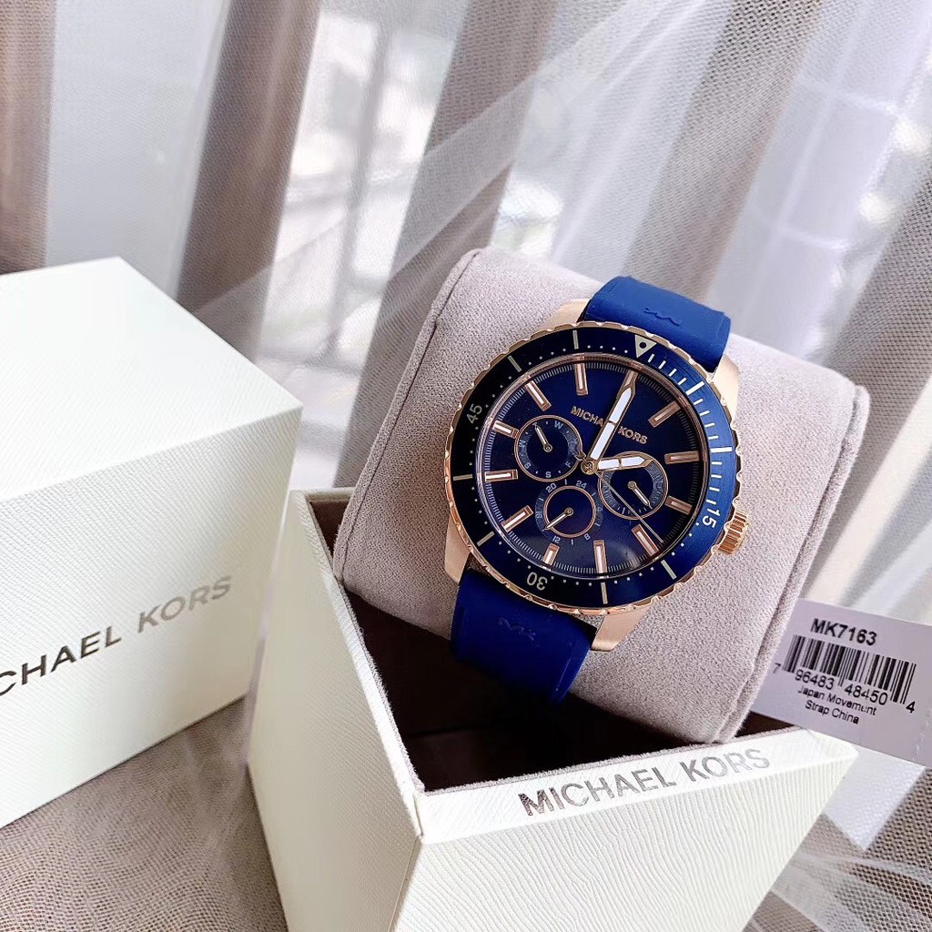 ĐỒNG HỒ NAM MICHAEL KORS CUNNINGHAM MK7160 MK7163 MK7164 MK7165 DÂY CAO SU