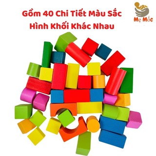 Bộ đồ chơi lắp ghép hình khối sắc màu building block cho bé thỏa sức sáng - ảnh sản phẩm 5