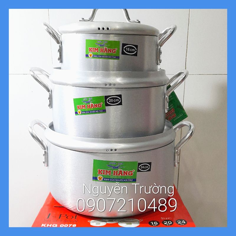 Nồi- Bộ Nồi Nhôm Kim Hằng T3 Kiểu Nhật Nhỏ Cao Cấp
