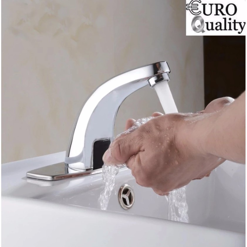 Bộ vòi rửa mặt tay tự động 220v Automatic Faucet Euro Quality (sử dụng được khi cúp điện)