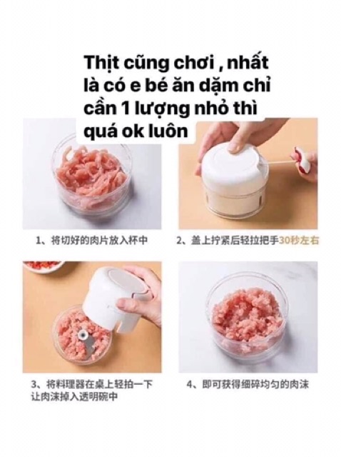 DỤNG CỤ XAY TỎI, XAY THỊT BẰNG TAY siêu hot 2020