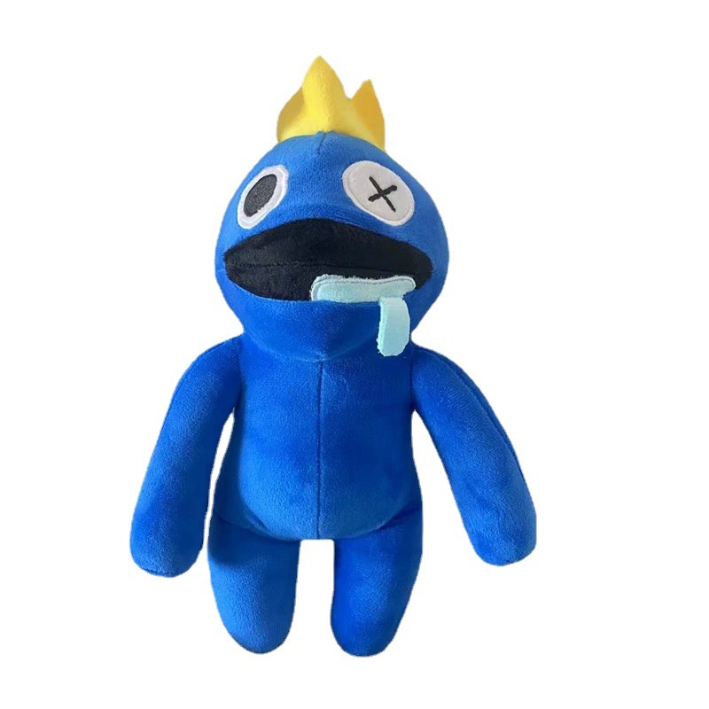 Roblox Rainbow Friends Búp Bê Nhồi Bông Hình Cầu Vồng Màu Xanh Lá / Xanh Dương NS3