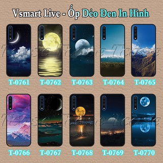 Ốp lưng Vsmart Live dẻo đen in hình Phong Cảnh