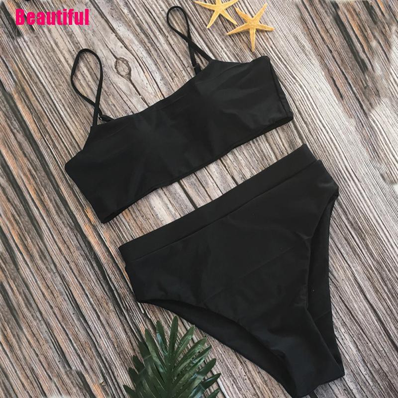 Bộ Bikini Lưng Cao Thiết Kế Quyến Rũ Cho Nữ